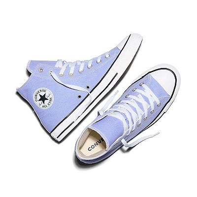 Converse Blue and White High-Top Athletic Shoes Converse Chuck Taylor All Star Canvas Shoes Blue/White 167172C main image 3