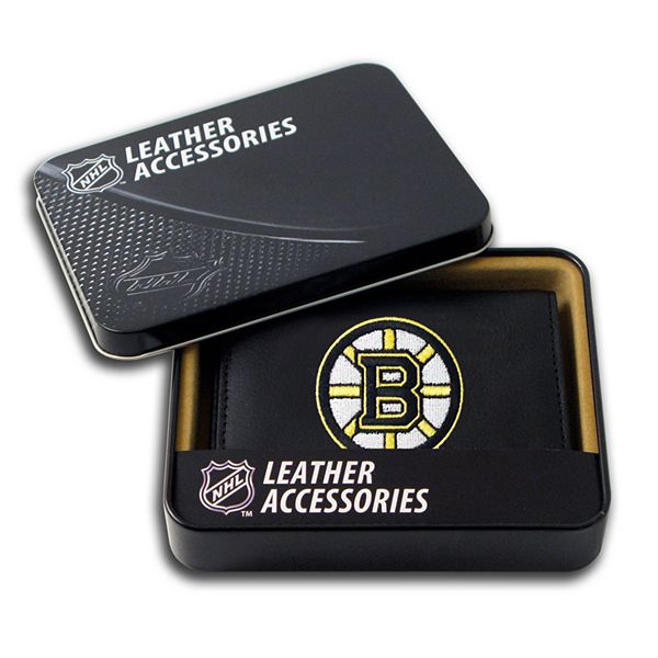 Siskiyou HTRL20BMP NHL Boston Bruins Leather Tri-Fold Wallet & Money Clip