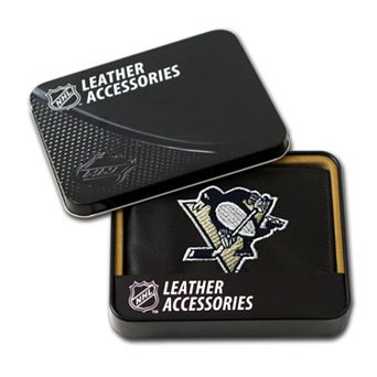 PittsburghPenguinsTrifold Leather Wallet