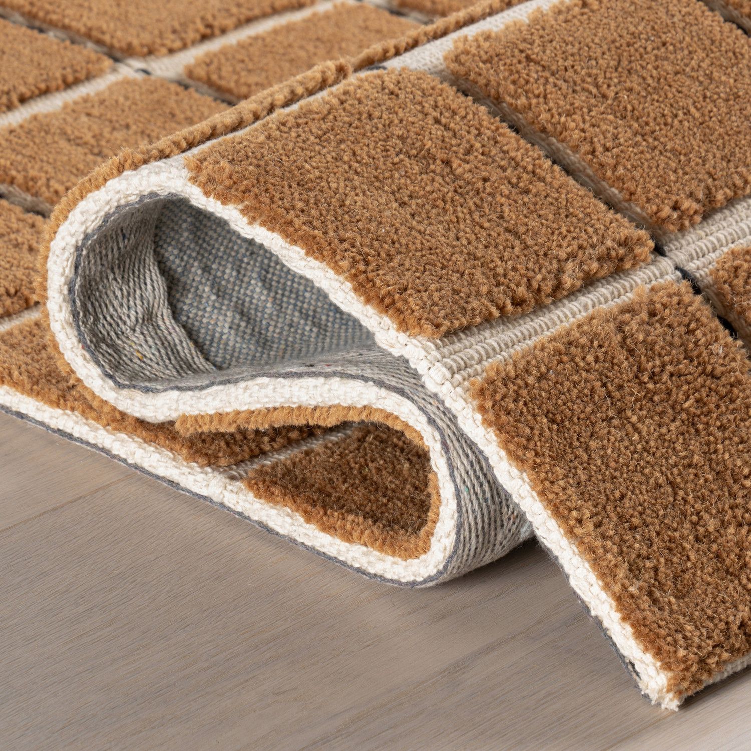 Emily Henderson x Rugs USA Gretchen Checked Wool Area Rug - Thumbnail 3