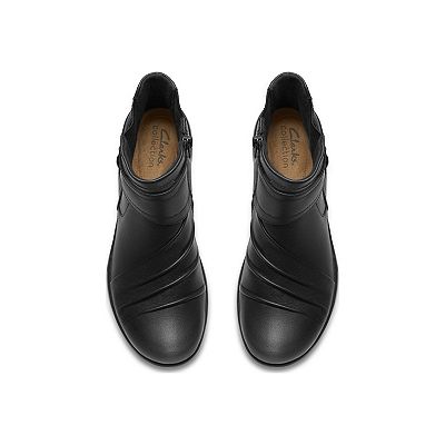 Clarks® Kaetlyn Sara Women's Leather Block Heel Ankle Boots
