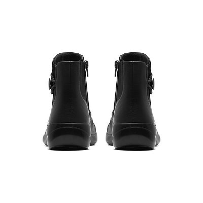 Clarks® Kaetlyn Sara Women's Leather Block Heel Ankle Boots