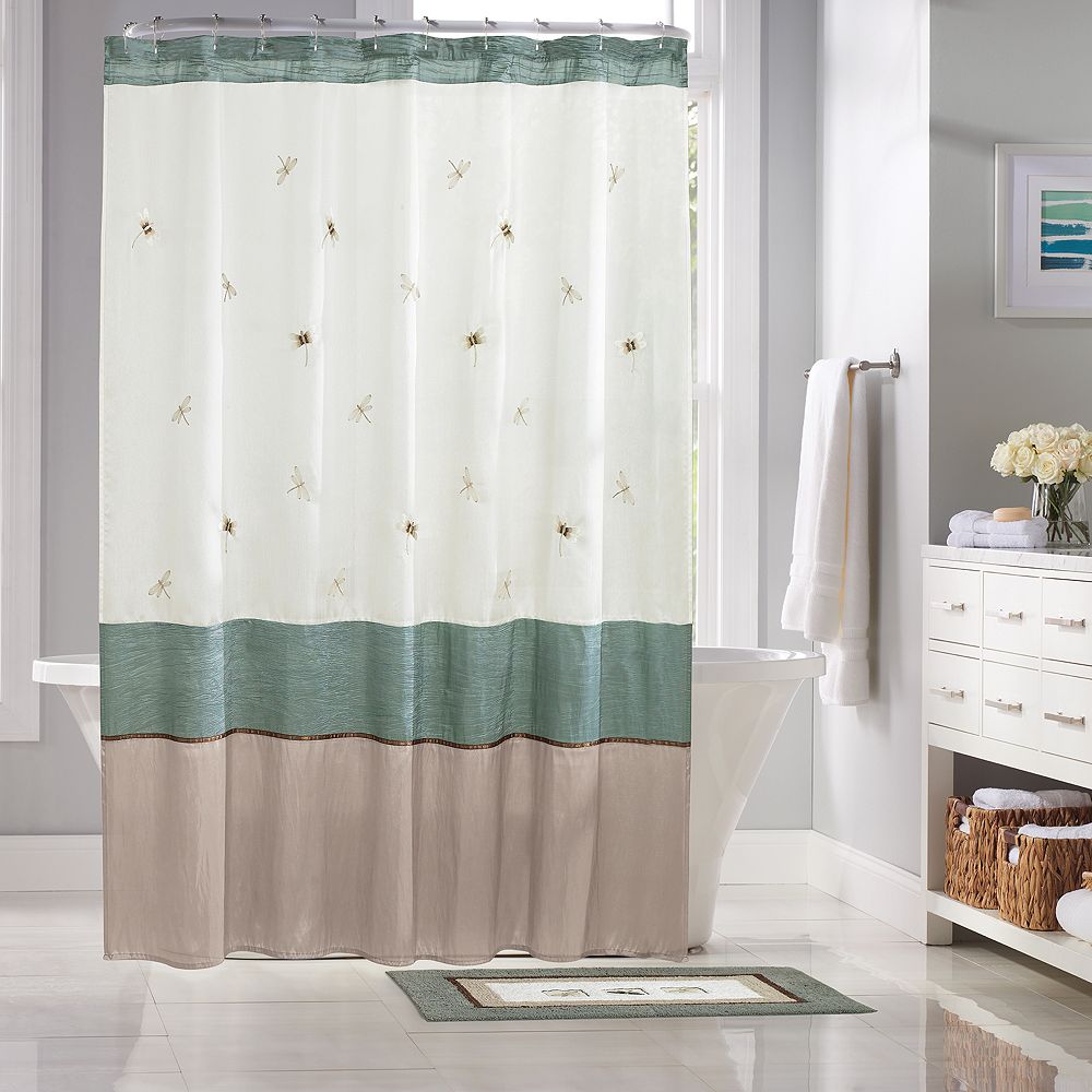 dragonfly shower curtain kohls