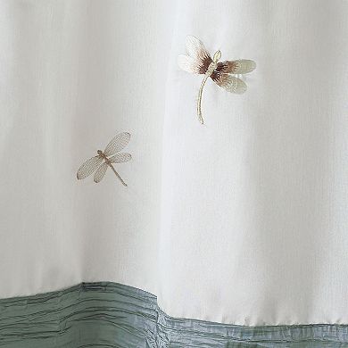 Shalimar Dragonfly Fabric Shower Curtain