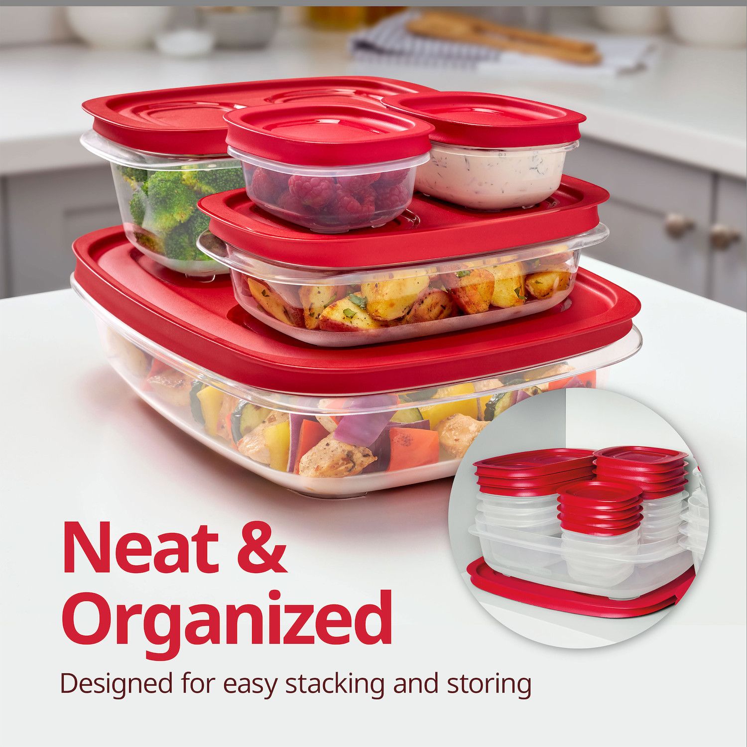 Rubbermaid EasyStore 28-pc. Food Storage Container Set