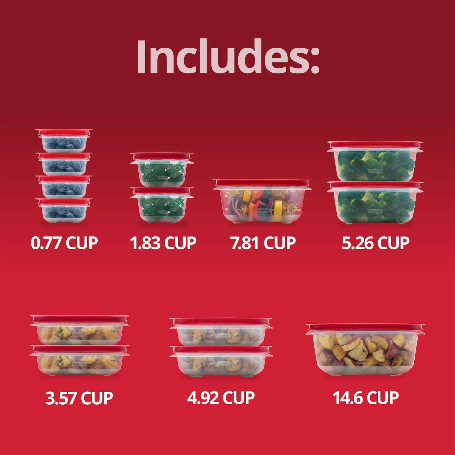 Rubbermaid EasyStore 28-pc. Food Storage Container Set - Thumbnail 3