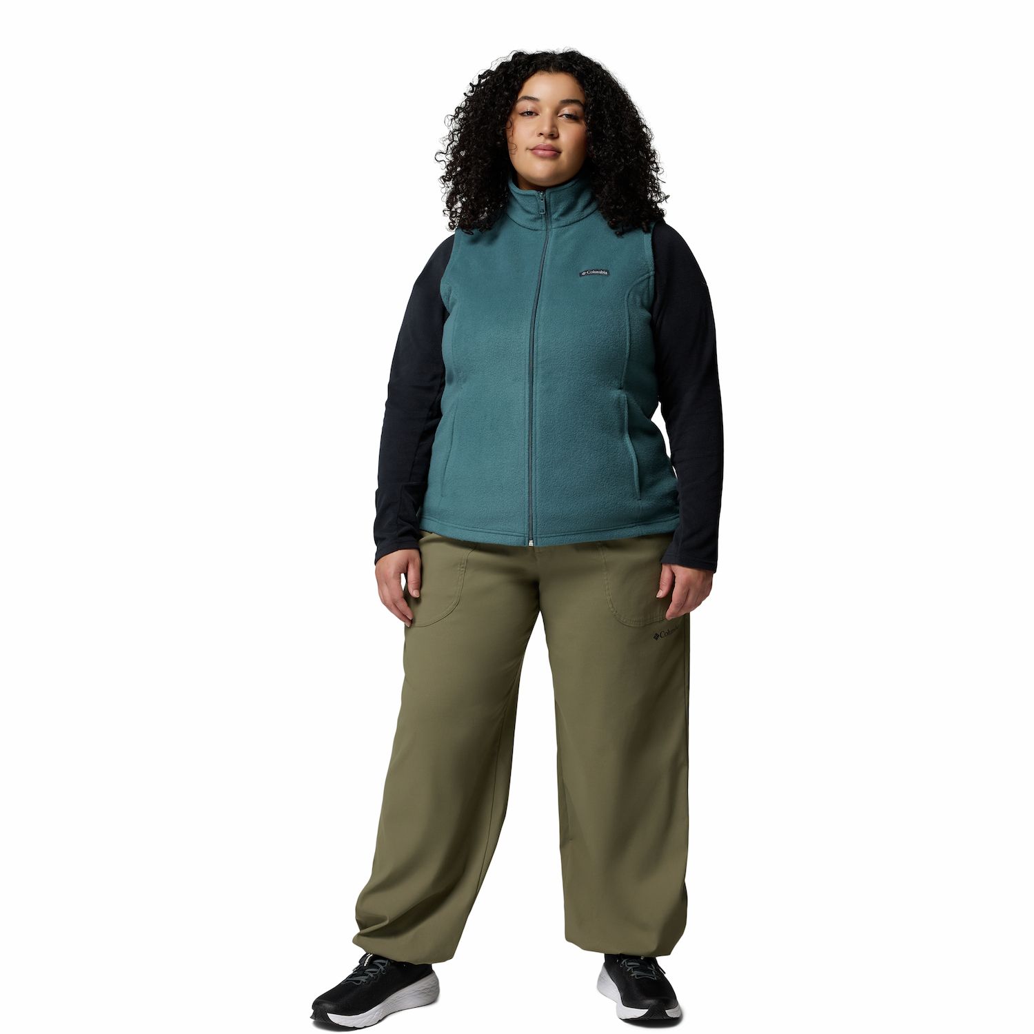 Columbia Women's Plus-Size Benton Springs Fleece Vest In Rich Wine (Size 1X) - Plush Layering Vest - View #9