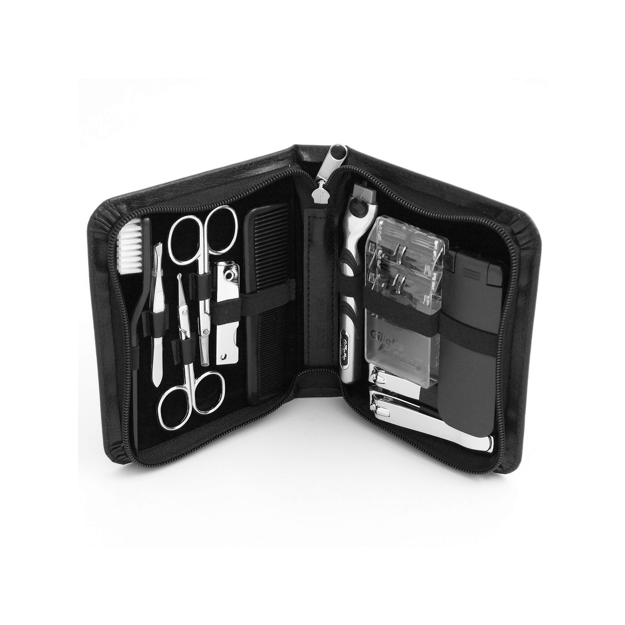 11-pc. Manicure& Shave Set, Black