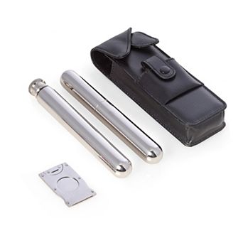 Leather Cigar & Flask Case