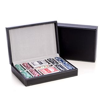 Leather Case Poker Set