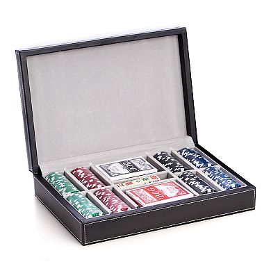 Leather Case Poker Set