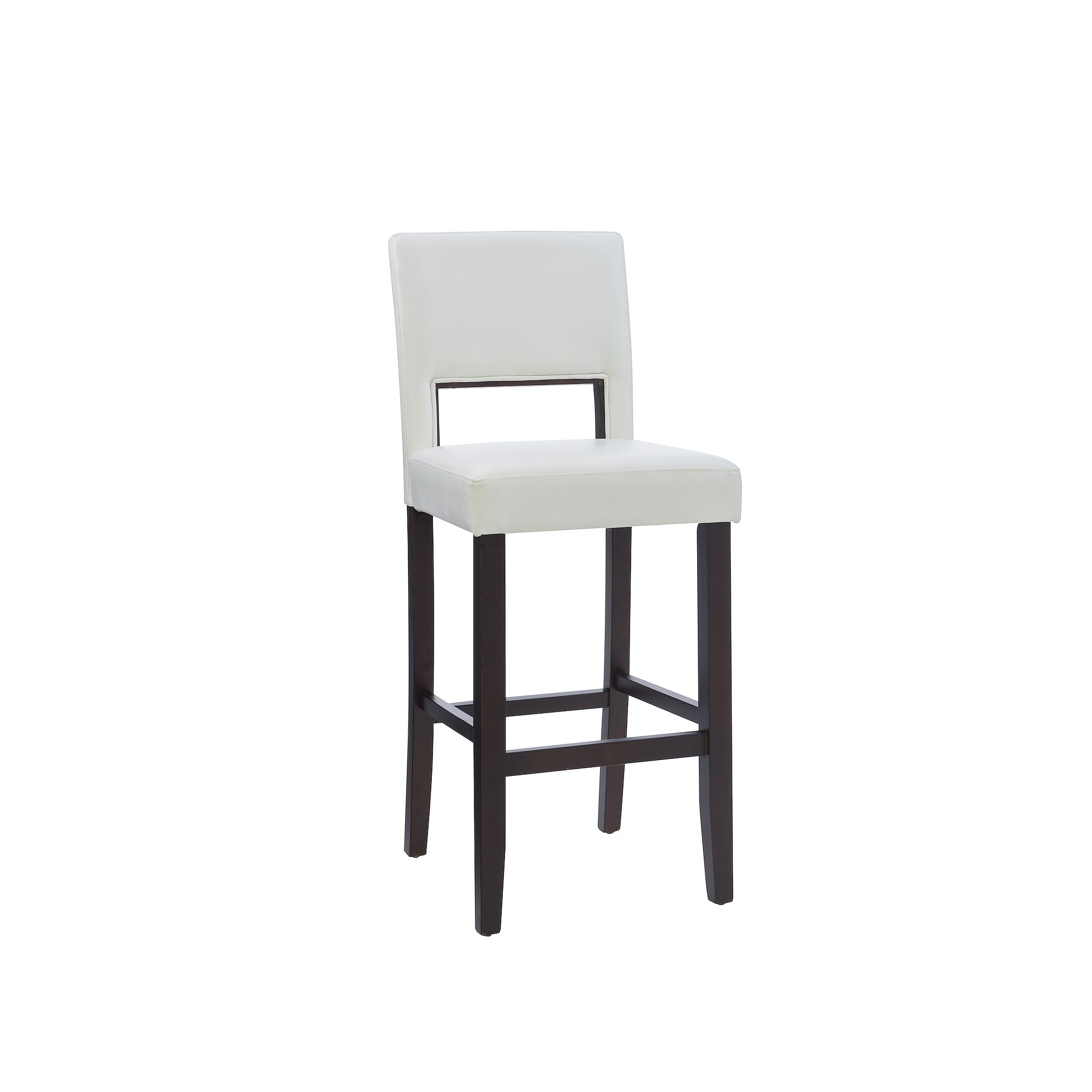 Linon Vega Tall Bar Stool, White