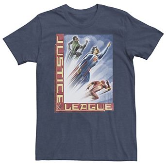 Big & Tall DC Comics Justice League Artistic Flight Poster Tee