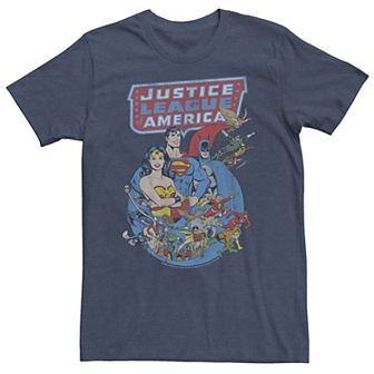 Big & Tall DC Comics Justice League Retro Poster Tee