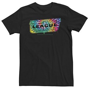 Big & Tall DC Comics Justice League Tie Dye Logo Tee