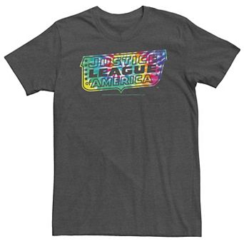 Big & Tall DC Comics Justice League Tie Dye Logo Tee