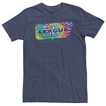 Big & Tall DC Comics Justice League Tie Dye Logo Tee