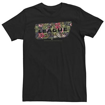 Big & Tall DC Comics Justice League Tropical Logo Tee