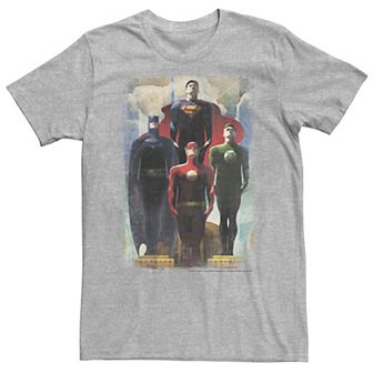 Big & Tall DC Comics Justice League Heroes Look Up Tee