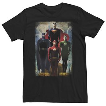 Big & Tall DC Comics Justice League Heroes Look Up Tee