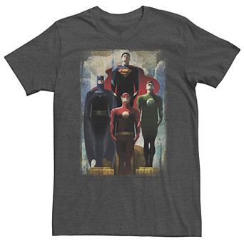 Big & Tall DC Comics Justice League Heroes Look Up Tee