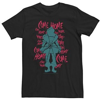 Big & Tall IT Movie Pennywise Come Home Silhouette Shatter Tee