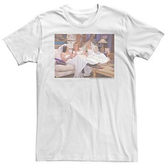 Big & Tall Friends Phoebe Monica & Rachel Wedding Gown Photos Tee
