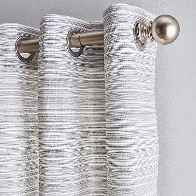 Peri Cargo Stripe Grommet 2-panel Window Curtain Set