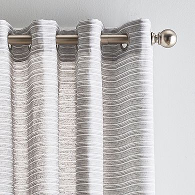 Peri Cargo Stripe Grommet 2-panel Window Curtain Set