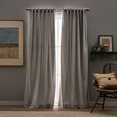Peri Sanctuary Backtab Lined 2-panel Window Curtain Set