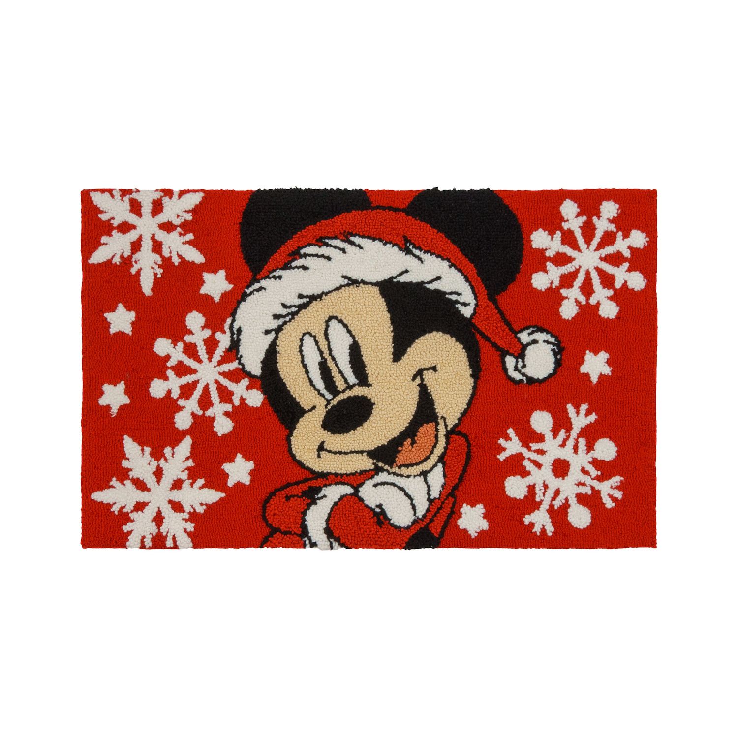 Image for Disney 's Mickey Santa Red Holiday Hooked Rug - 22'' x 38'' at Kohl's.