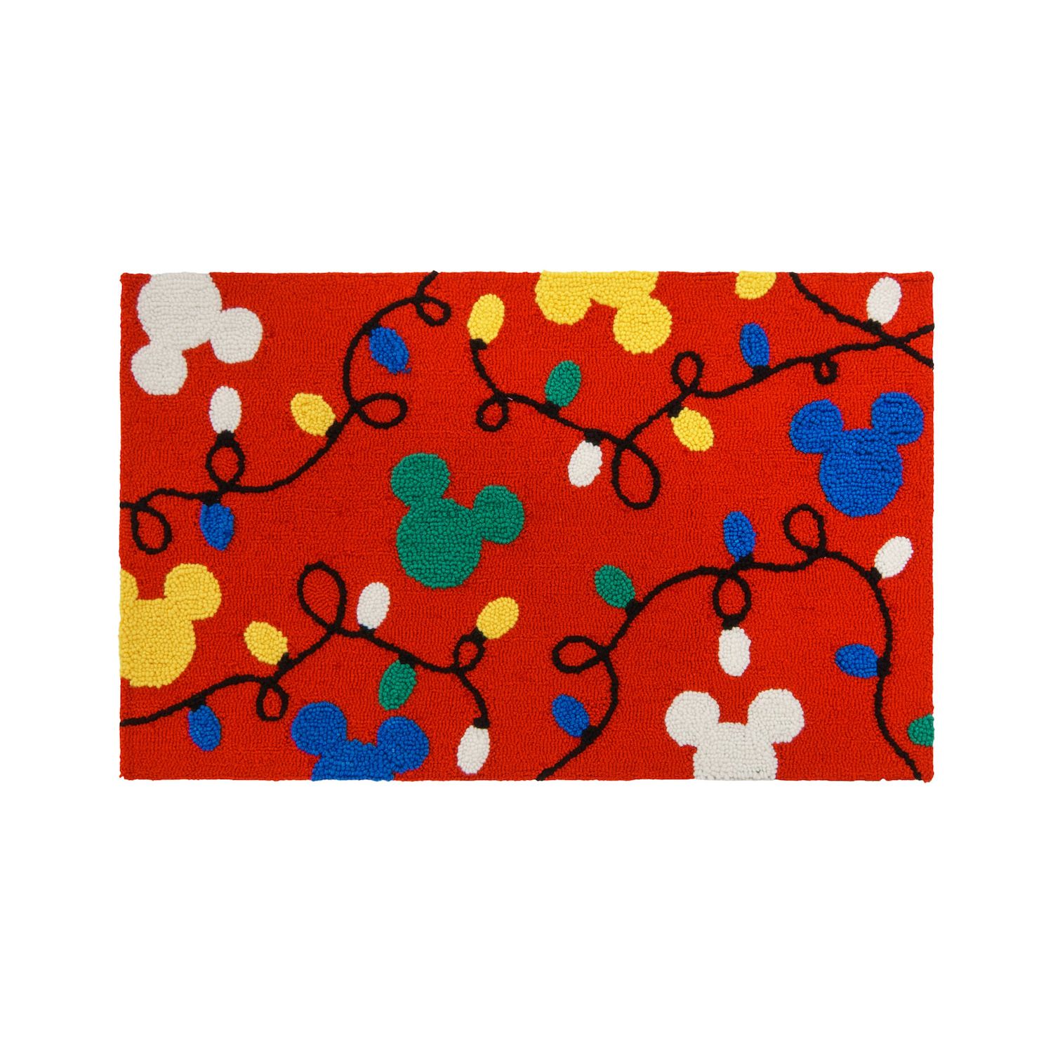 Image for Disney 's Mickey Lights Red Hooked Holiday Rug - 22'' x 38'' at Kohl's.
