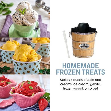 Elite 4-qt. Old-Fashioned Ice Cream Maker