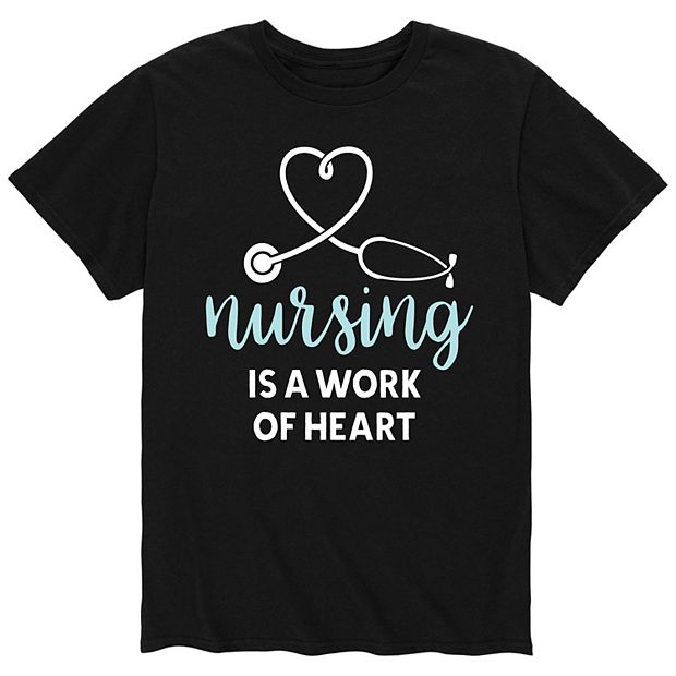 Men s Nurses Work Of Heart Tee