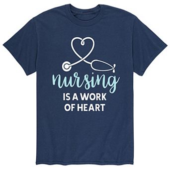 Men's Nurses Work Of Heart Tee