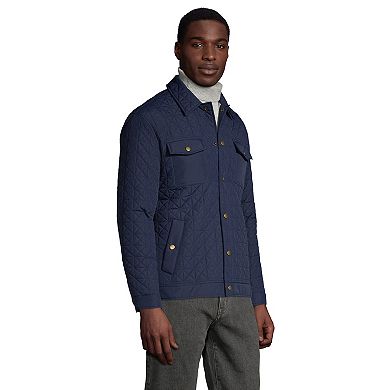 Men's Lands' End Classic-Fit Insulated Primaloft Eco Quilted Shirt Jacket