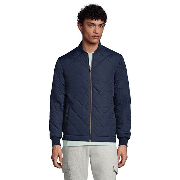 Men's Lands' End Reversible Quilted Bomber Jacket