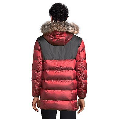 Men's Lands' End Down Wide Channel Hooded Parka