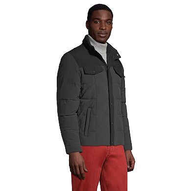 Men's Lands' End Quilted Stretch Down Jacket