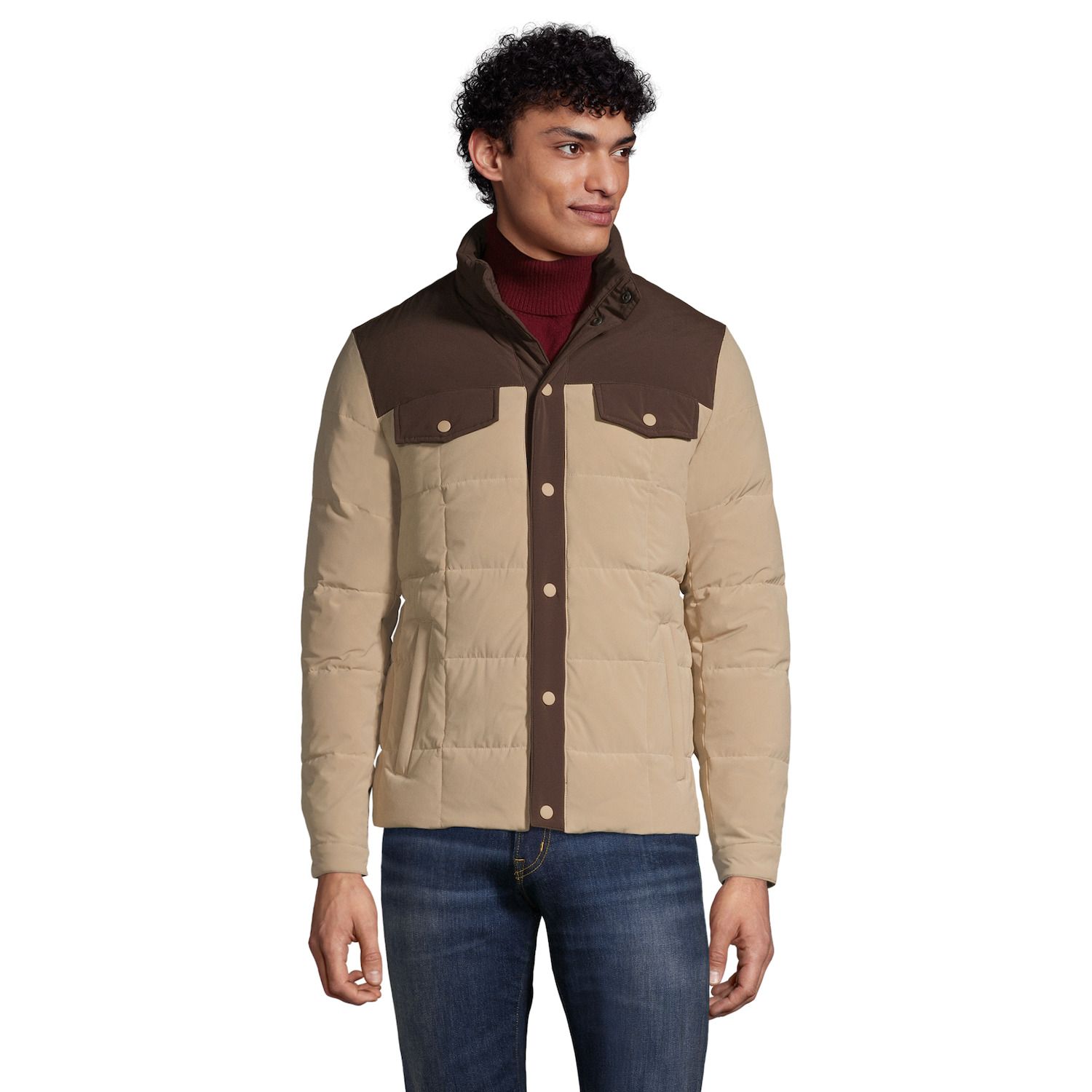 kohls mens quilted vest