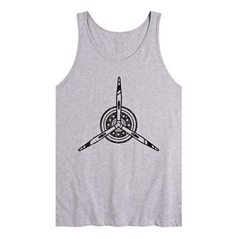 Men's Airplane Propeller Tank Top