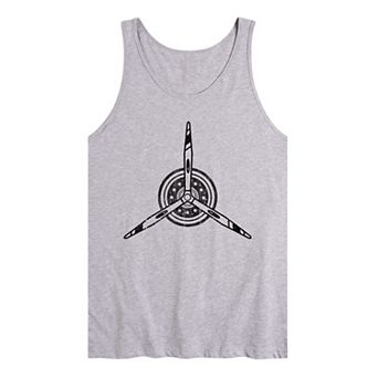 Men's Airplane Propeller Tank Top