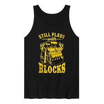 Men's Still Plays With Blocks Tank Top