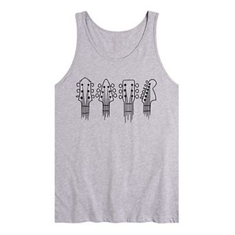 Men's Brushstroke Guitars Tank Top