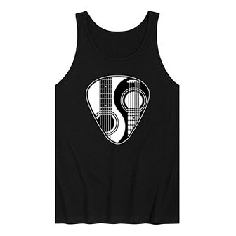 Men's Ying Yang Guitar Pick Tank Top