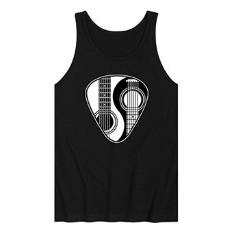 Men's Ying Yang Guitar Pick Tank Top