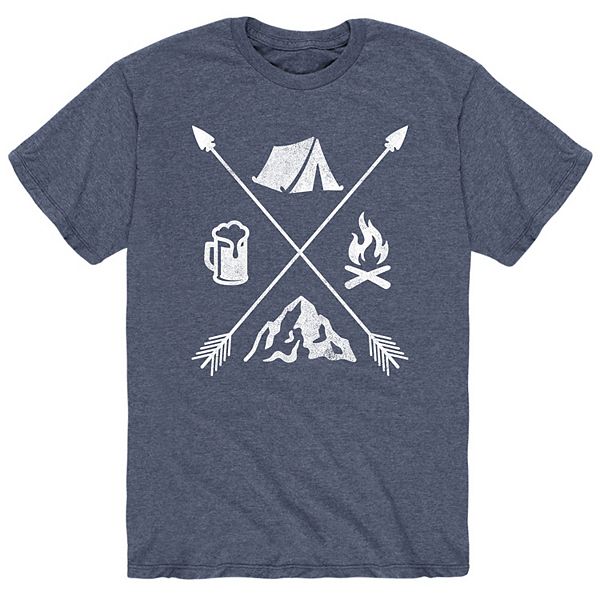Men's Camping Icons Arrows Tee