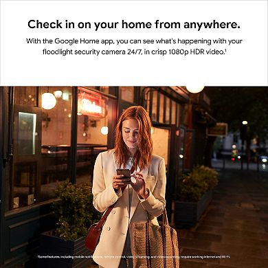 Google Nest Cam Security Camera with Floodlight