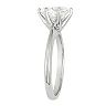 Charles & Colvard 14k White Gold 2 1/10 Carat T.W. Lab-Created Moissanite Oval Solitaire Engagement Ring