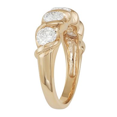 Charles & Colvard 14k Gold 1 1/6 Carat T.W. Moissanite Twist Ring